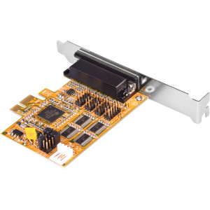 4-Port RS-232 PCI Express Card with Oxford Single Chip, Support Power Over Pin-9